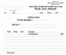 Mẫu Thông Báo Kết Quả Giải Quyết Đơn Thư