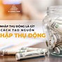 Nguồn Thu Nhập Thụ Động Từ Đâu